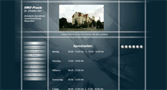 Desktop Screenshot of hno-praxis-doerr.de